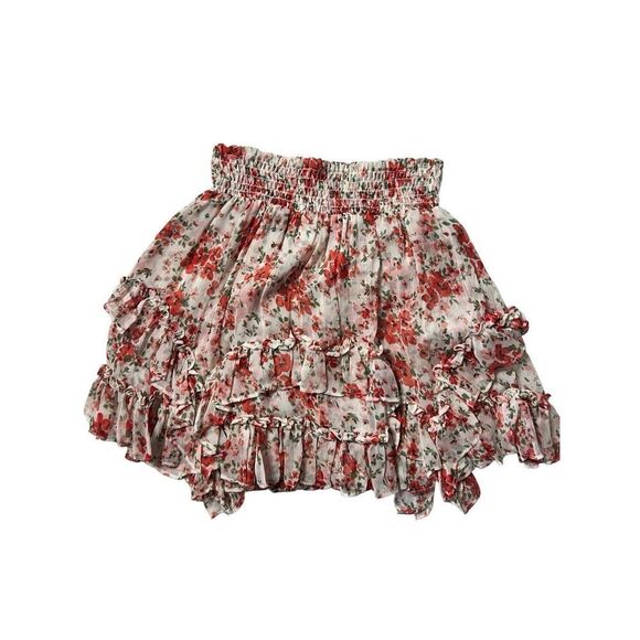 Misa Los Angeles Women's Poppy Allover Bella Chiffon Mini Skirt Size XS NWT - Picture 1 of 6